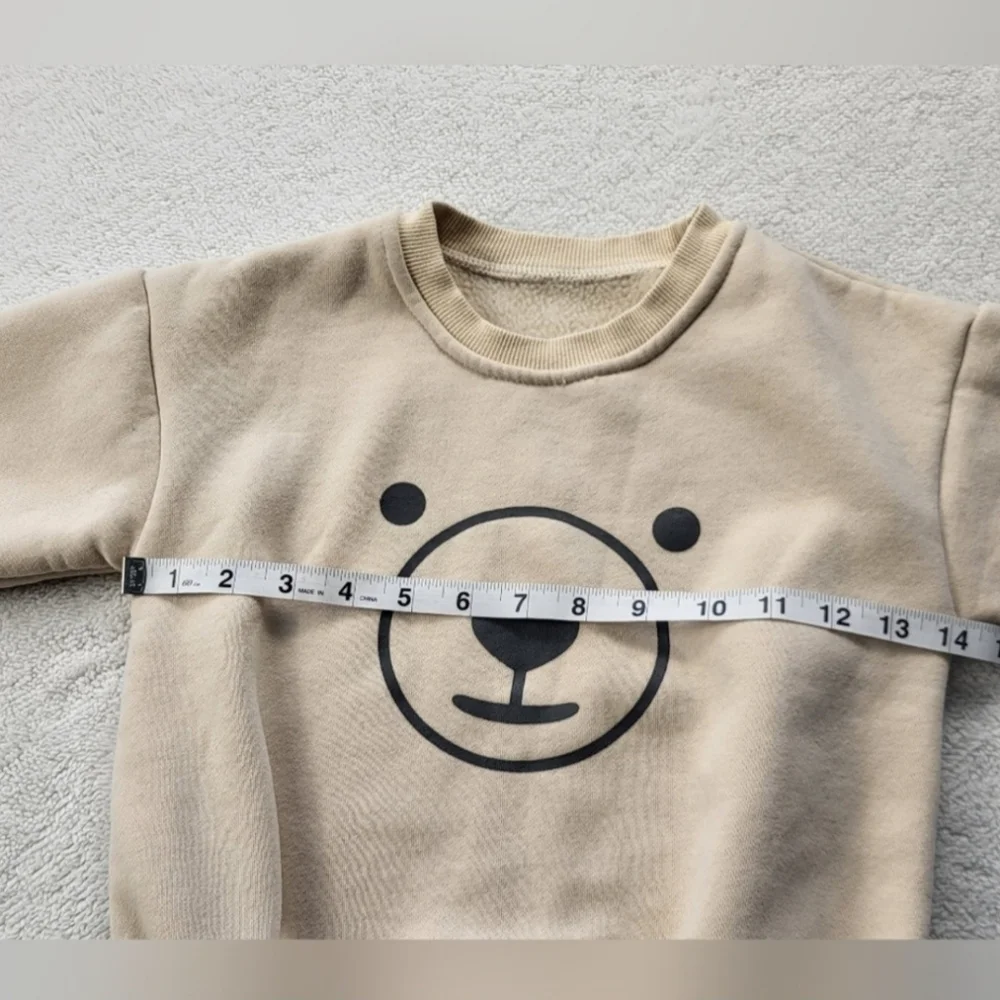 Baby Bear Onsie and Baby Bear Ears Bonnet Size 2 Toddler Tan
